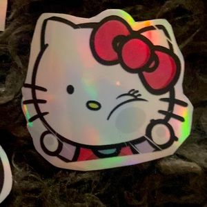 hello kitty holographic vinyl stickers